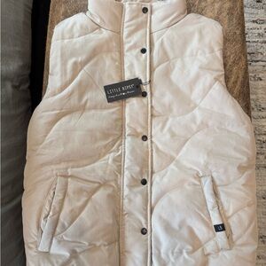 Little Bipsy Beige Quilted Vest